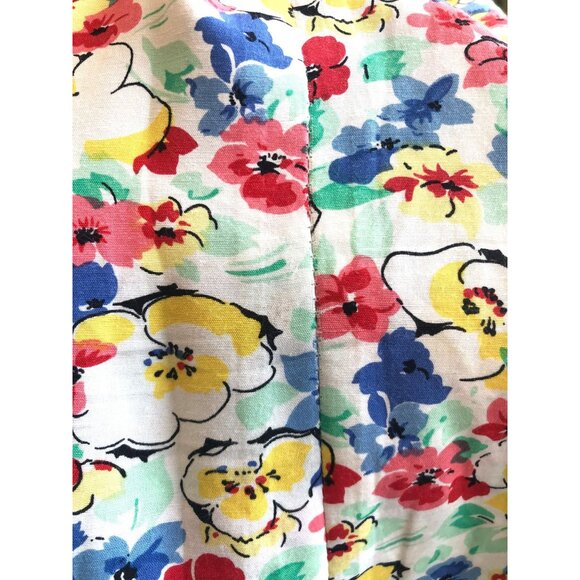 Vintage 1980s Does 40s Medium Floral Sleeveless Dress | by April Rain - Picture 10 of 10